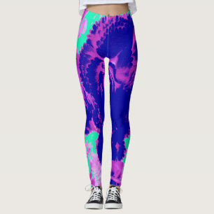 An abstract colourful "Ratti_Creative_Arts" Leggin Leggings