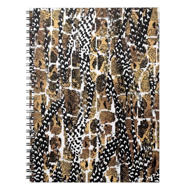 An abstract design that transforms an animal skin notebook (Front)