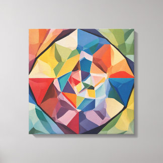 an abstract drawing that expresses the prism of th canvas print