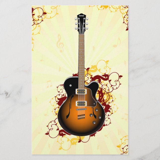 An Abstract Guitar Stationery (Front)