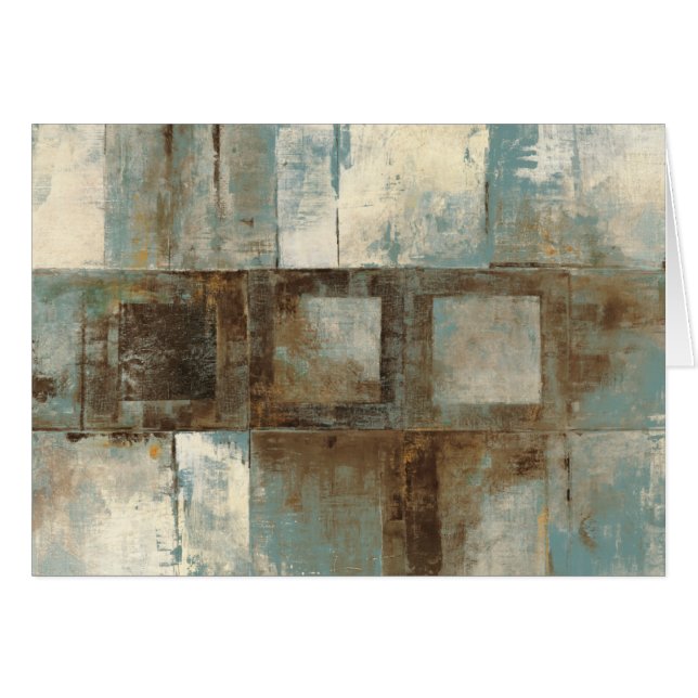 An Abstract in Blue and Brown (Front Horizontal)