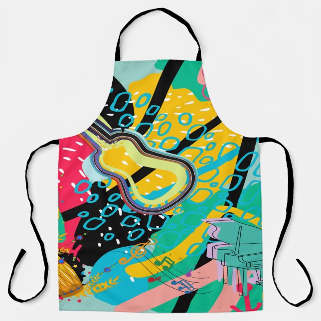 An Abstract Musical Blend Apron (Front)