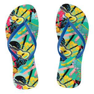 An Abstract Musical Blend Flip Flops