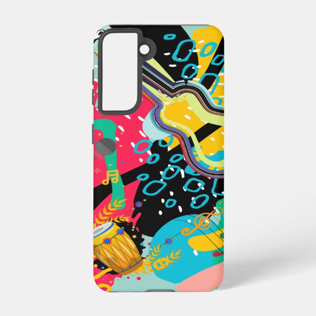 An Abstract Musical Blend Samsung Galaxy S21 Case (Back)