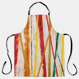 an abstract painting apron