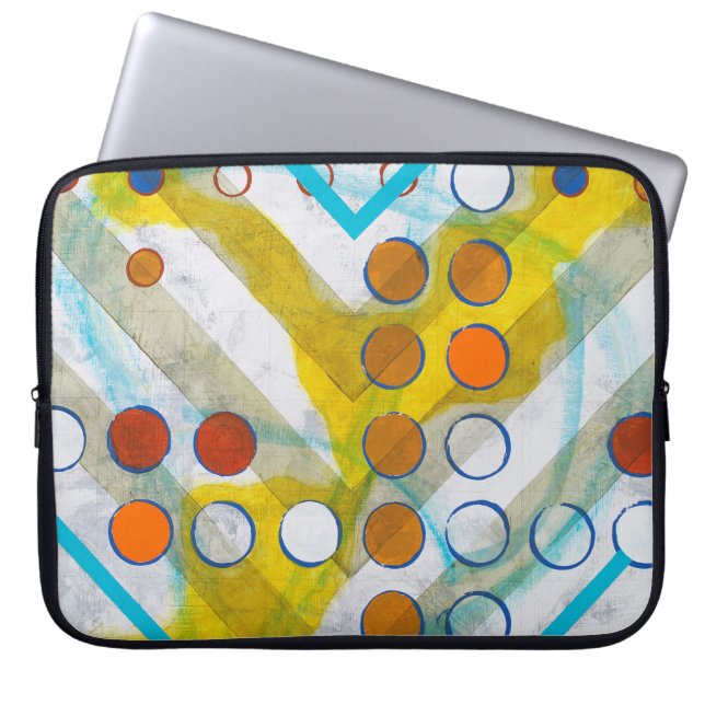 an abstract painting laptop sleeve (Front)