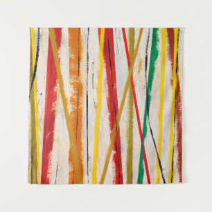 an abstract painting tapestry