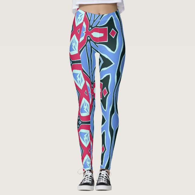 An abstract pattern "Ratti_Creative_Arts"   Leggings (Front)