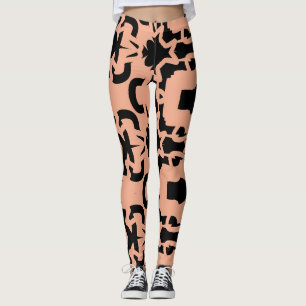 An abstract "Ratti_Creative_Arts" Leggings