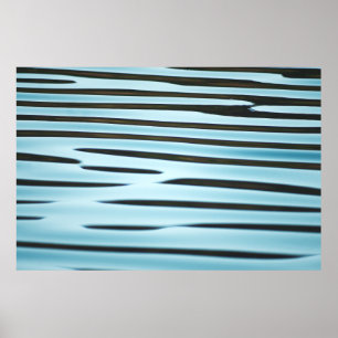 An abstract wave ripple background made from water poster