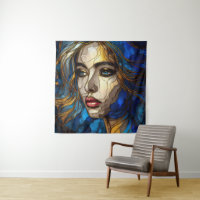 An Abstract Woman Face 2- Stained Glass
