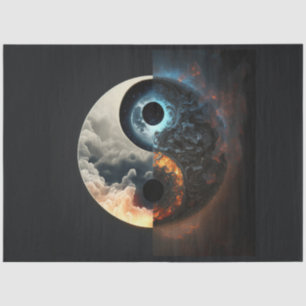 An Abstract Ying Yang Series Design 12 Tissue Paper