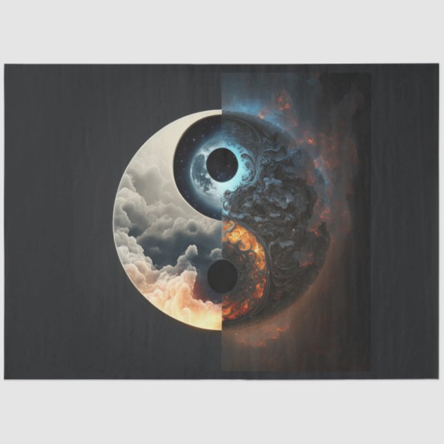 An Abstract Ying Yang Series Design 12 Tissue Paper (Front)