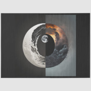 An Abstract Ying Yang Series Design 7 Tissue Paper