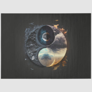 An Abstract Ying Yang Series Design 8 Tissue Paper