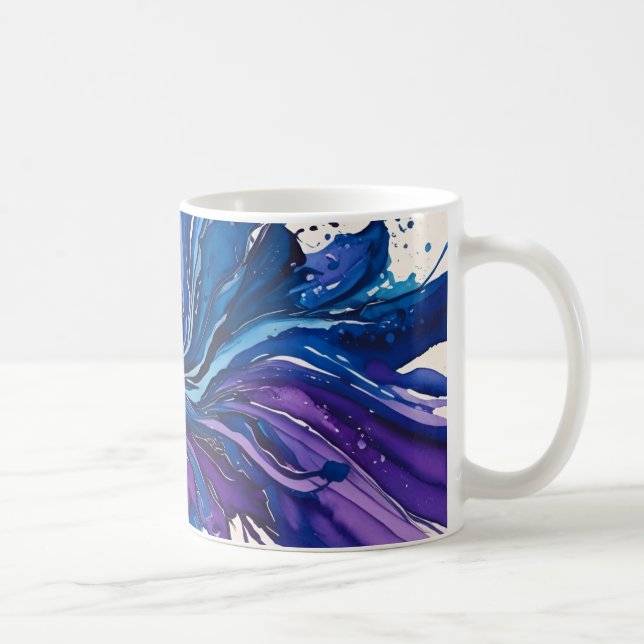 An abstruct art Mug that can feel you cool . (Right)