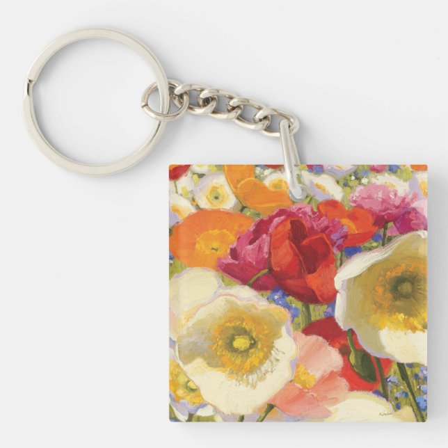 An Abundance of Flowers Key Ring (Front)