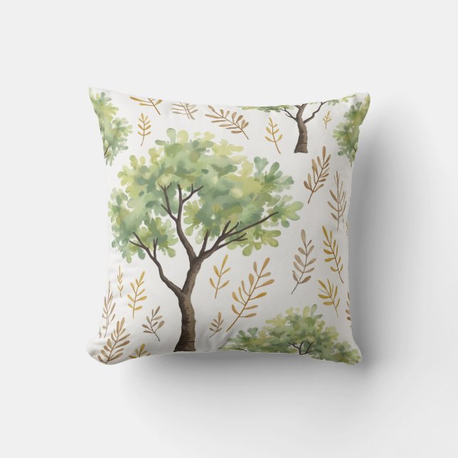 an acacia tree pillow cushion (Front)