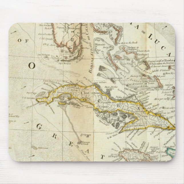 An Accurate Map Of North America Southern section Mouse Mat (Front)
