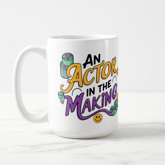 An actor in the making coffee mug (Left)