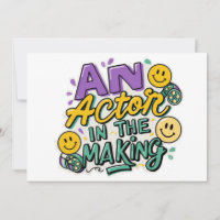An actor in the making