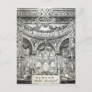 An Admission Ticket for Handel's oratorio Postcard