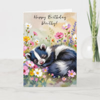 An Adorable Skunk Themed Personalised Birthday