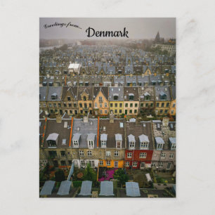 An Aerial View of Copenhagen Denmark Postcard