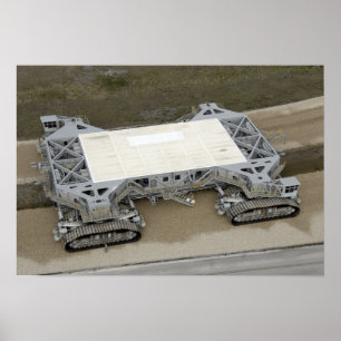 An aerial view of the crawler-transporter poster