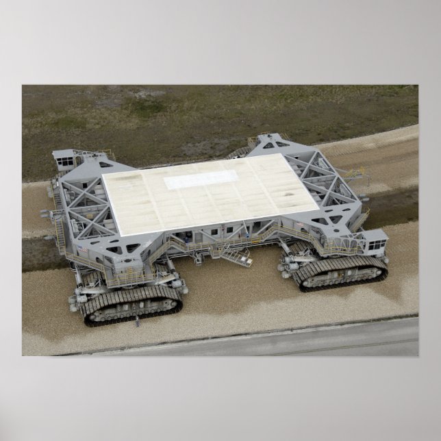 An aerial view of the crawler-transporter poster (Front)