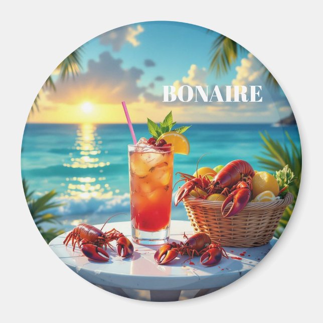 An afternoon in bonaire magnet (Front)