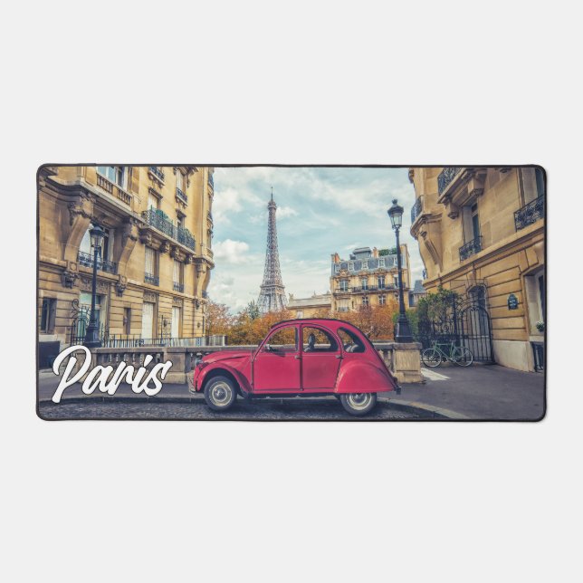 An Afternoon In Paris, France Desk Mat (Front)