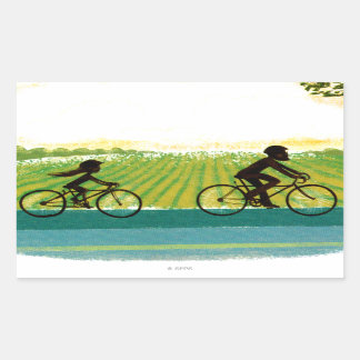 An Afternoon Ride Rectangular Sticker