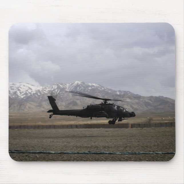 An AH-64A Apache taking off Mouse Mat (Front)