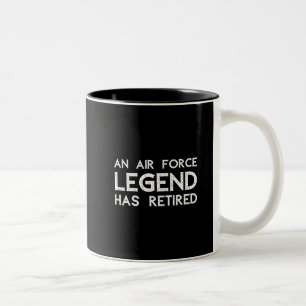 An air Force legend has retired Two-Tone Coffee Mug
