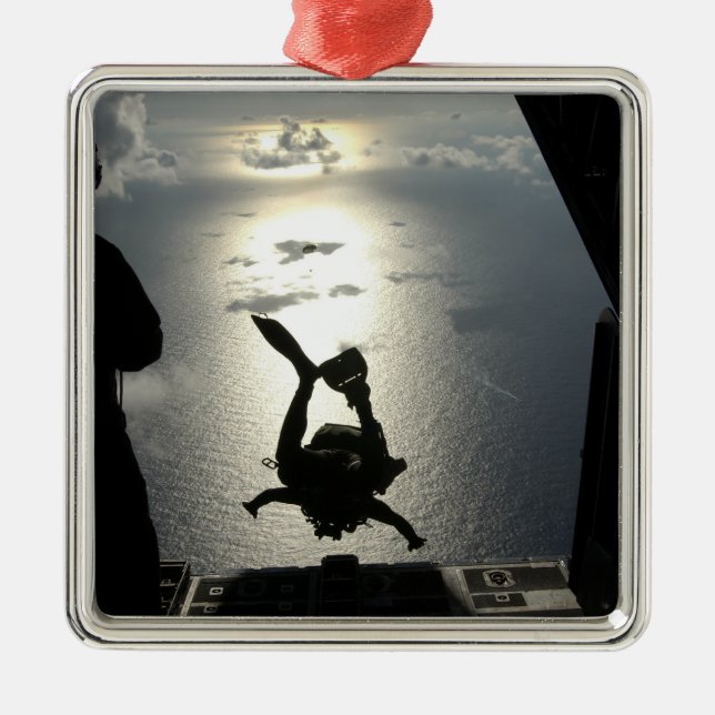 An Air Force pararescueman Metal Tree Decoration (Front)