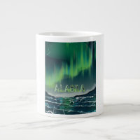 An Alaskan Aurora Vintage Travel poster