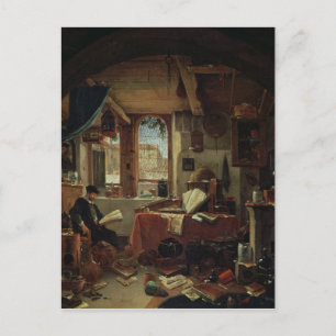 An Alchemist in his Laboratory Postcard