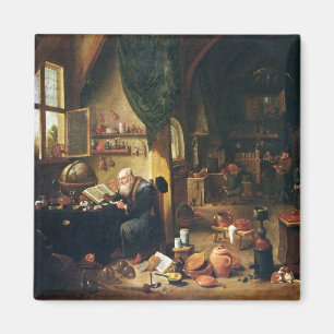 An Alchemist in his Workshop Magnet