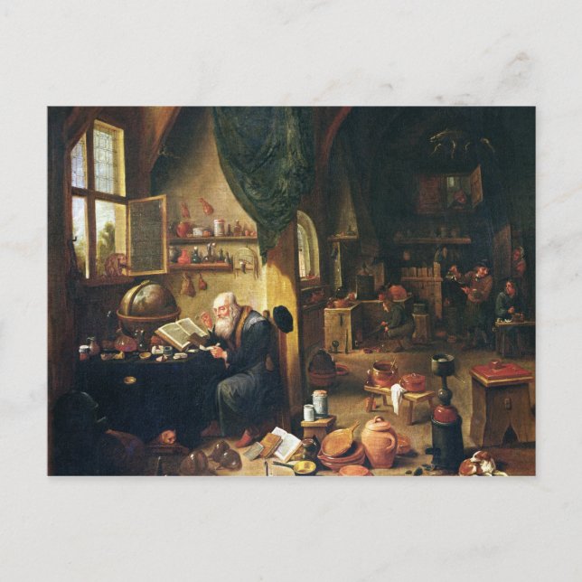 An Alchemist in his Workshop Postcard (Front)
