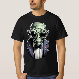 An alien dressed in a suit. T-Shirt