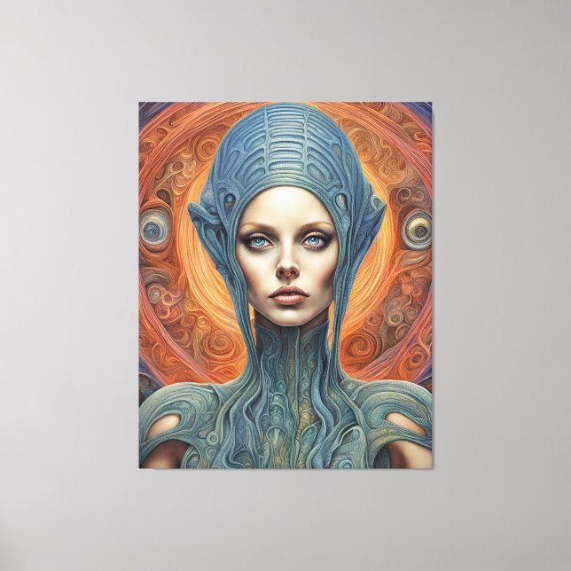An Alien Woman Canvas Print (Front)