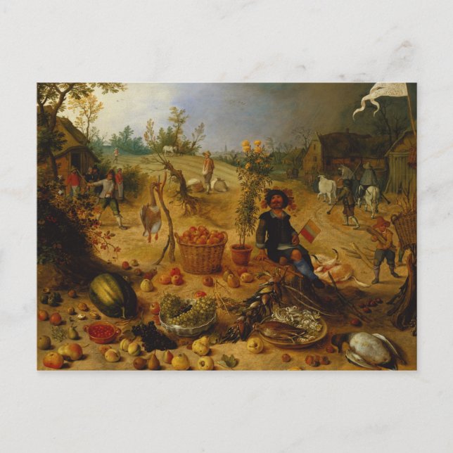 An Allegory of Autumn Postcard (Front)