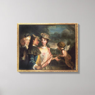 An Allegory of Courtship Canvas Print
