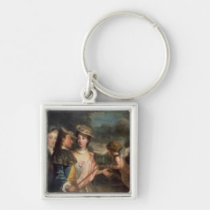 An Allegory of Courtship Key Ring