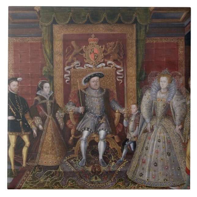 An Allegory of the Tudor Succession: The Family of Tile (Front)