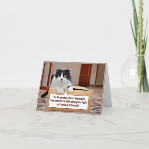 An alternate dimension note card