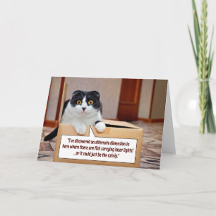 An alternate dimension note card