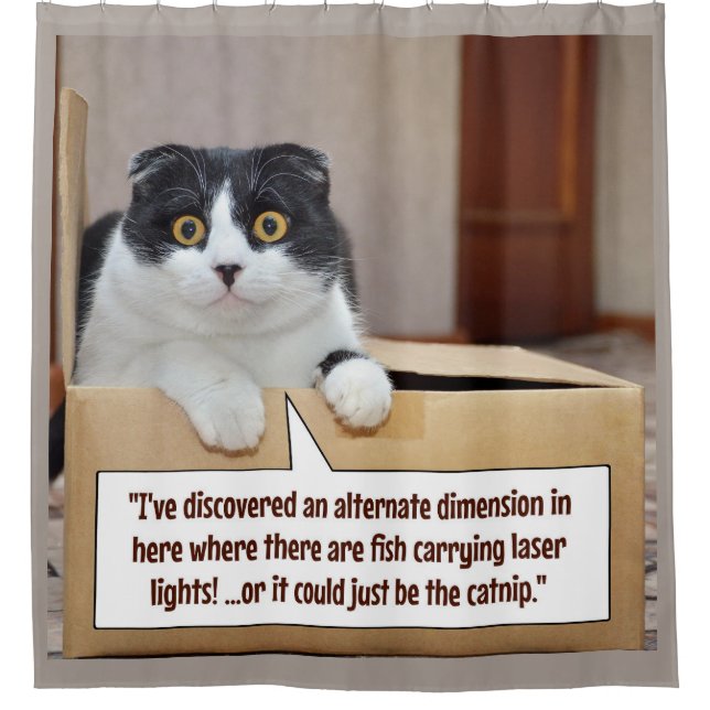 An alternate dimension shower curtain (Front)