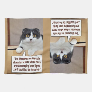 An alternate dimension tea towel
